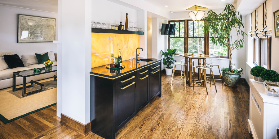 Mt Vernon Gold and Black Kitchen Pittsburgh