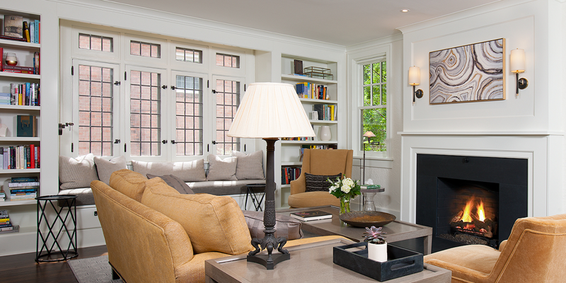 mt leb Bookcases-Fireplace